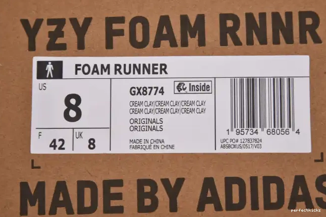 Foam GX8774 Yeezy RNNR Cream Adidas Clay MX 0509